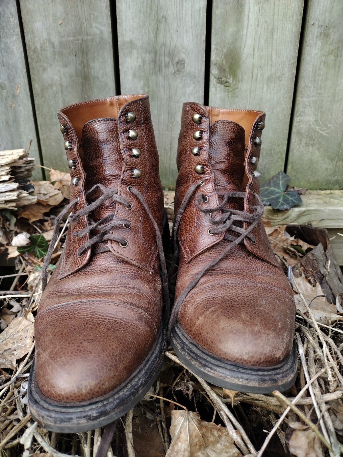 Photo by BenCh0074 on March 2, 2025 of the Caswell Boot Company Wilson in Du Puy Dark Brown Country Calf.