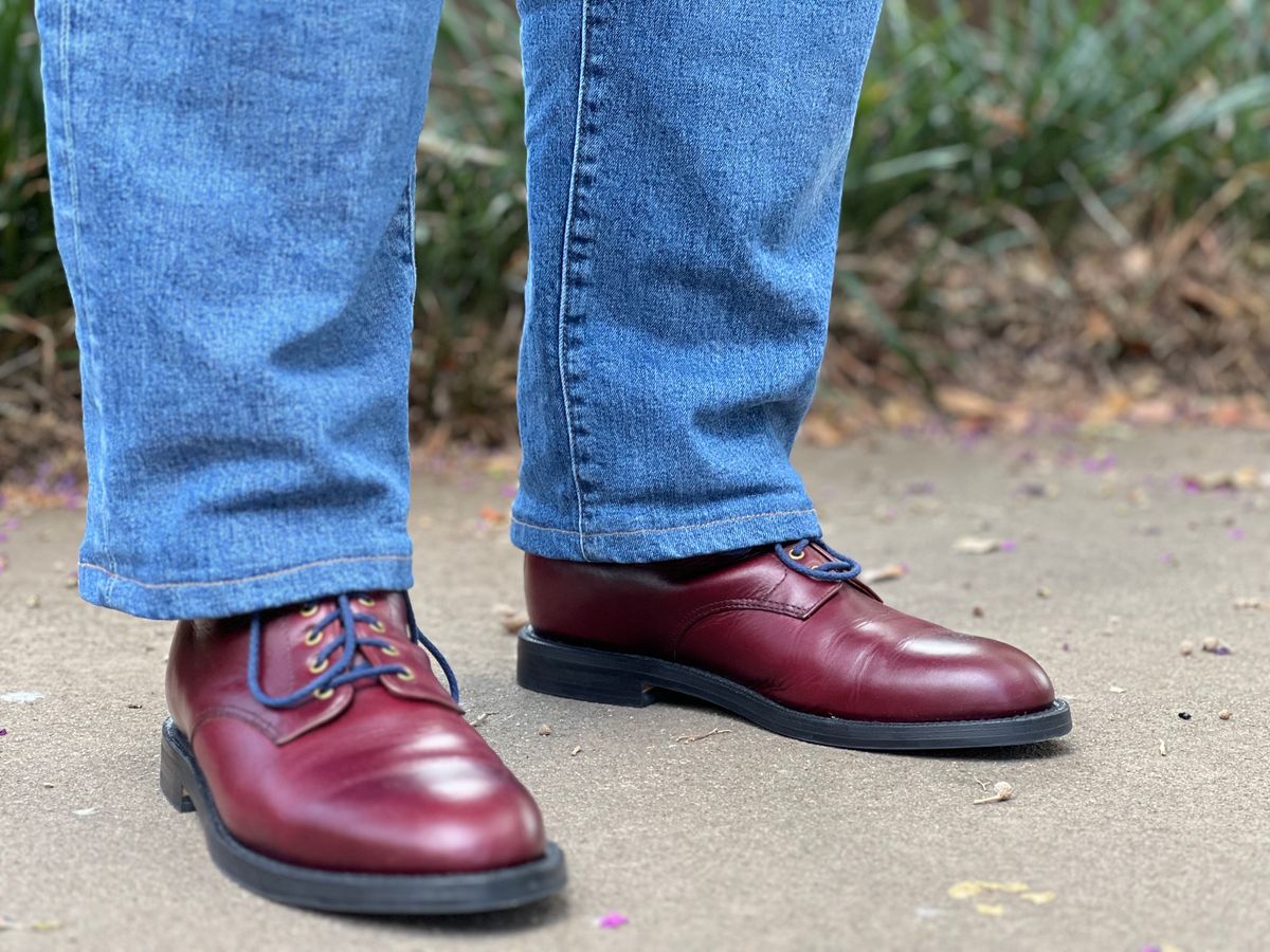 Photo by ShawnParr on August 26, 2023 of the Grant Stone Edward Boot in Horween Color 8 Chromexcel.