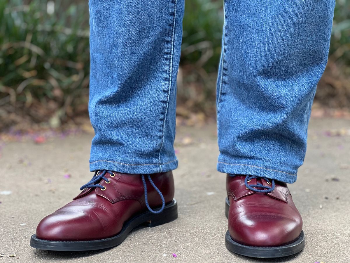 Photo by ShawnParr on August 26, 2023 of the Grant Stone Edward Boot in Horween Color 8 Chromexcel.