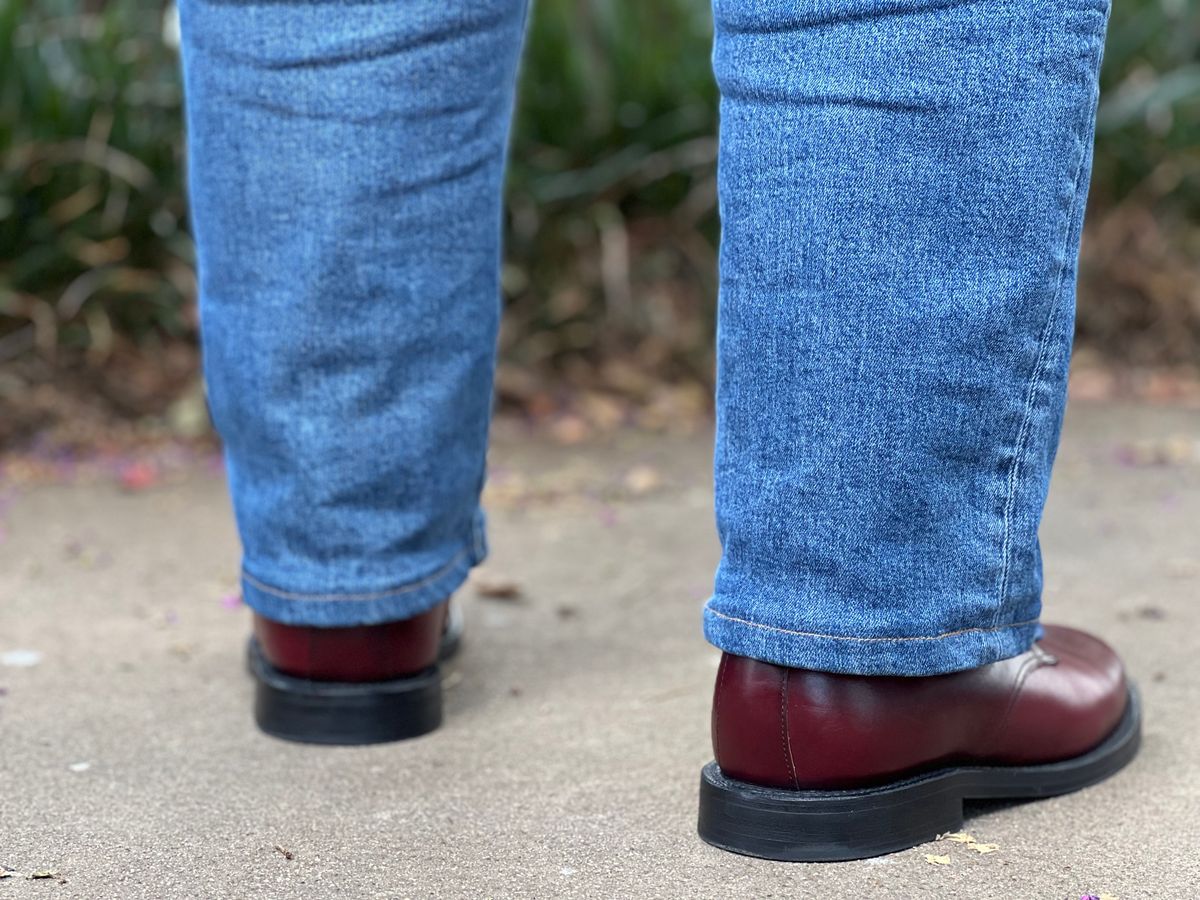 Photo by ShawnParr on August 26, 2023 of the Grant Stone Edward Boot in Horween Color 8 Chromexcel.