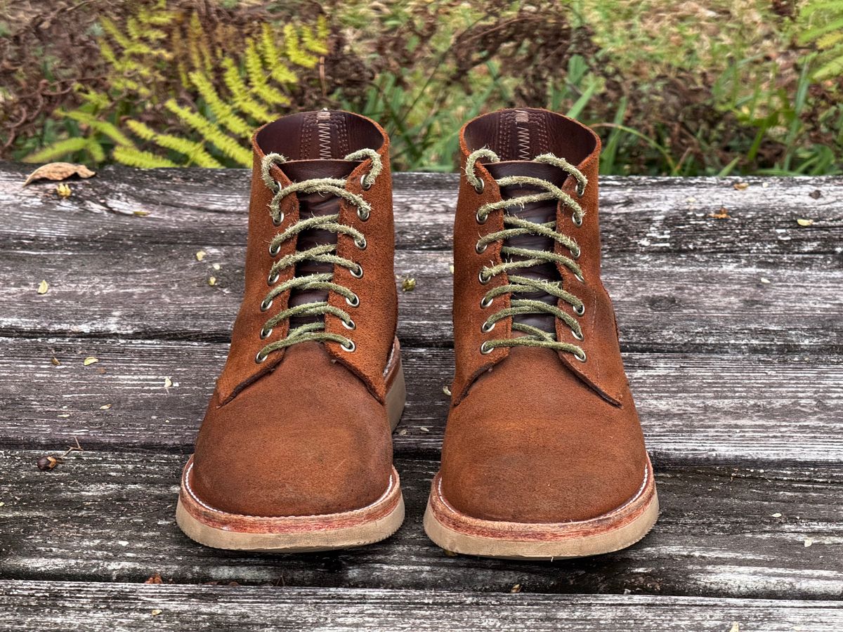 Photo by ShawnParr on November 2, 2024 of the Oak Street Bootmakers Field Boot in Seidel Aged Bark Roughout.