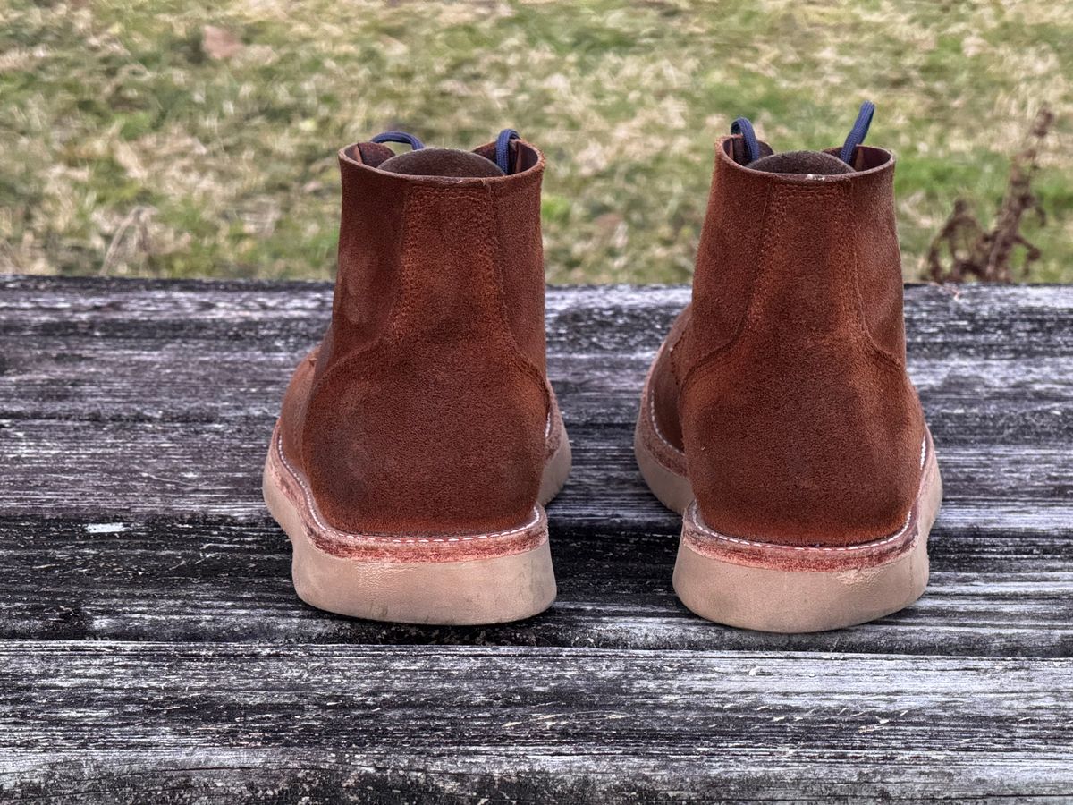 Photo by ShawnParr on March 3, 2025 of the Oak Street Bootmakers Field Boot in Seidel Aged Bark Roughout.
