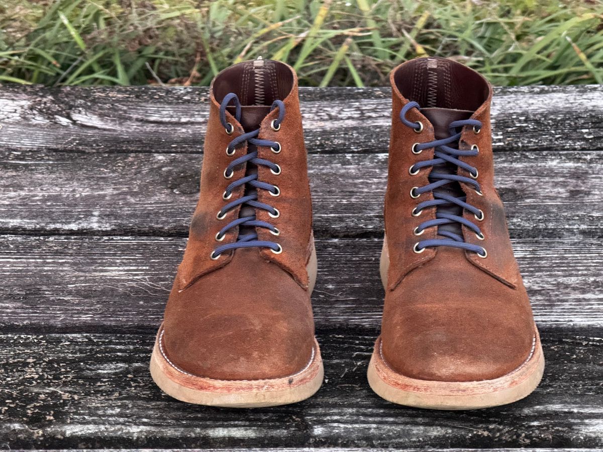 Photo by ShawnParr on March 3, 2025 of the Oak Street Bootmakers Field Boot in Seidel Aged Bark Roughout.