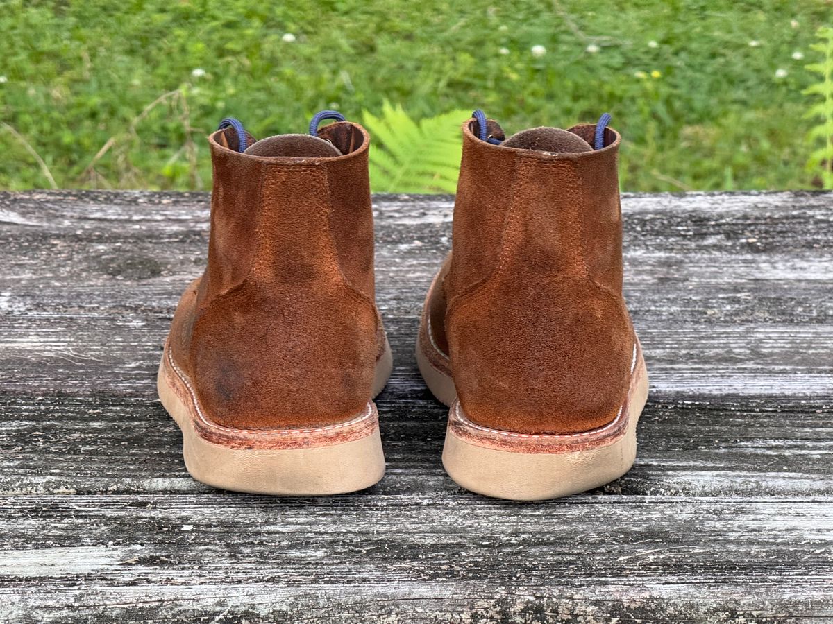 Photo by ShawnParr on April 4, 2025 of the Oak Street Bootmakers Field Boot in Seidel Aged Bark Roughout.
