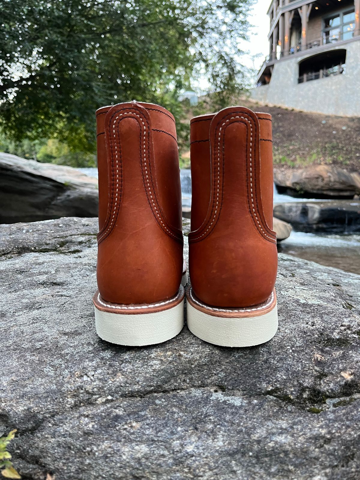 Photo by ethanisalive on October 4, 2022 of the Red Wing Iron Ranger in S.B. Foot Oro Legacy.