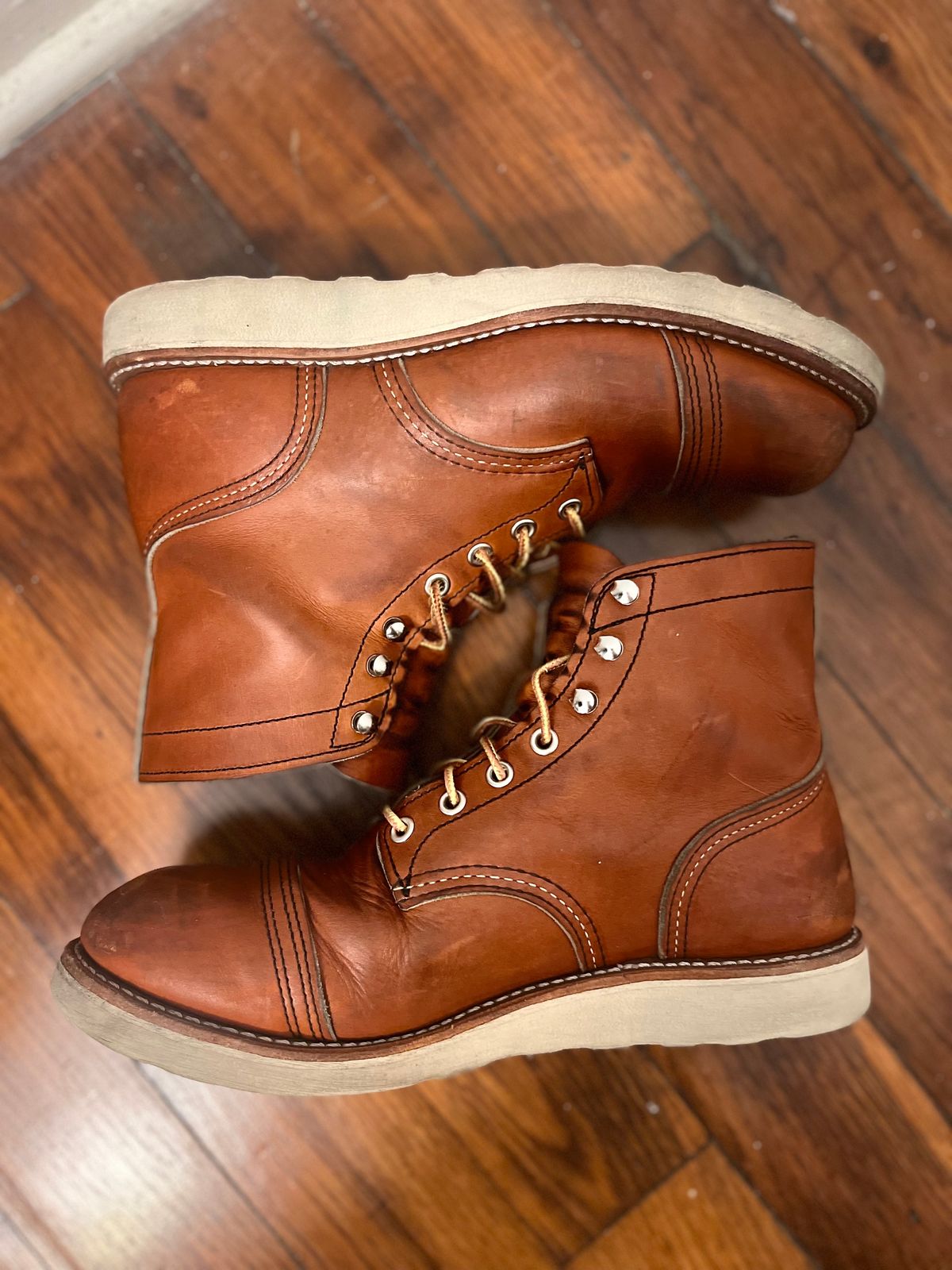Photo by ethanisalive on November 6, 2022 of the Red Wing Iron Ranger in S.B. Foot Oro Legacy.