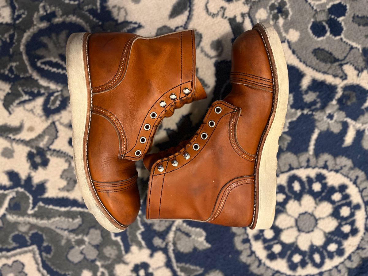 Photo by ethanisalive on December 6, 2022 of the Red Wing Iron Ranger in S.B. Foot Oro Legacy.