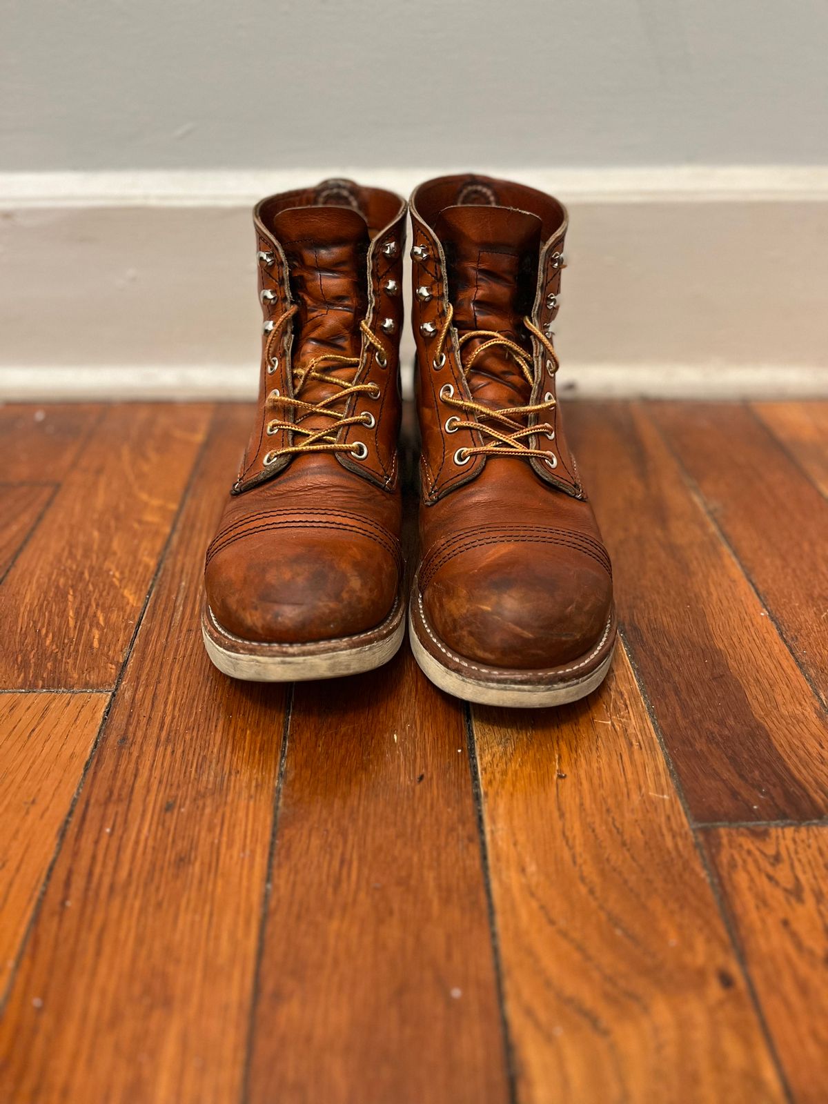 Photo by ethanisalive on January 6, 2023 of the Red Wing Iron Ranger in S.B. Foot Oro Legacy.