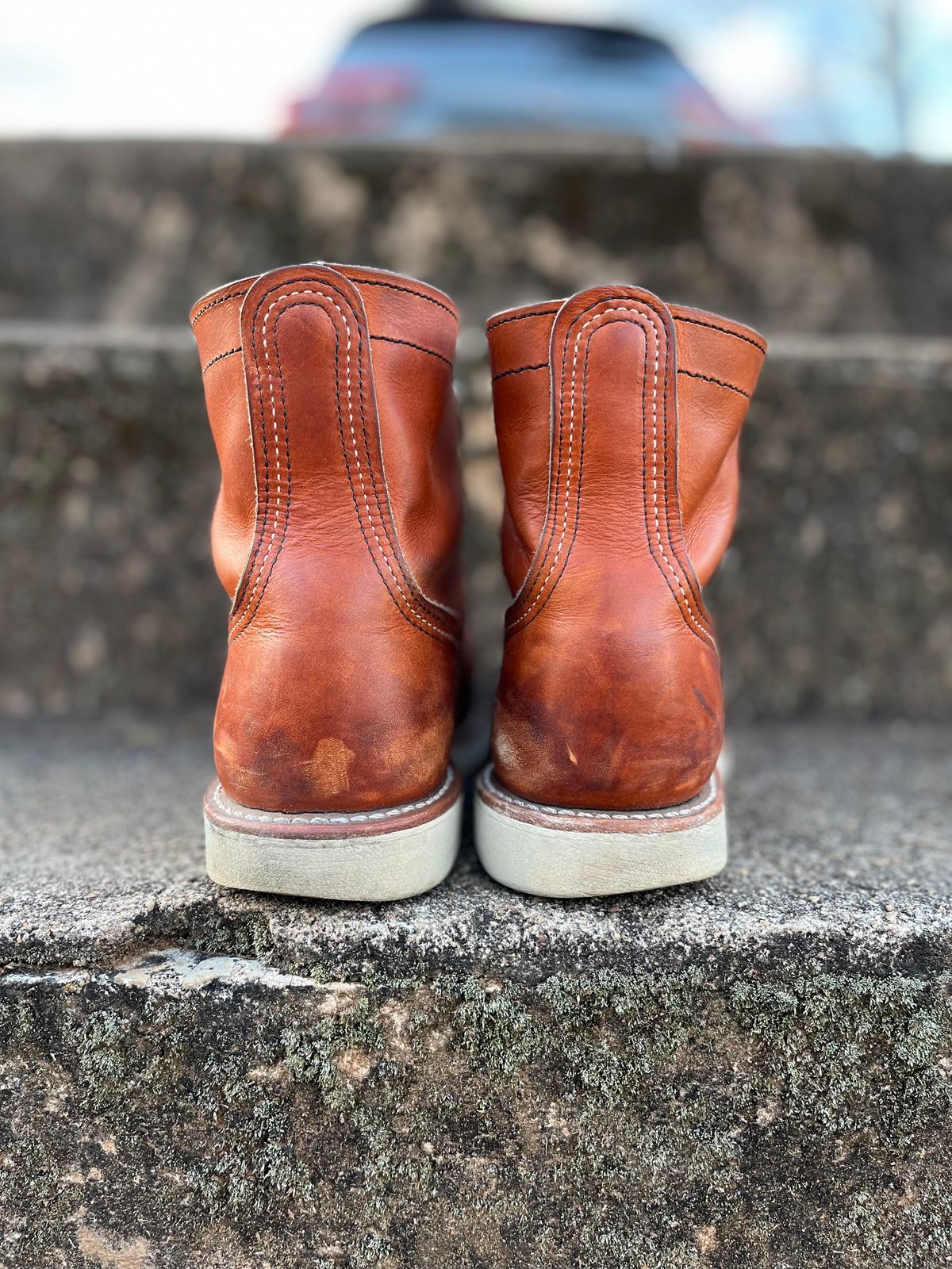 Photo by ethanisalive on February 5, 2023 of the Red Wing Iron Ranger in S.B. Foot Oro Legacy.