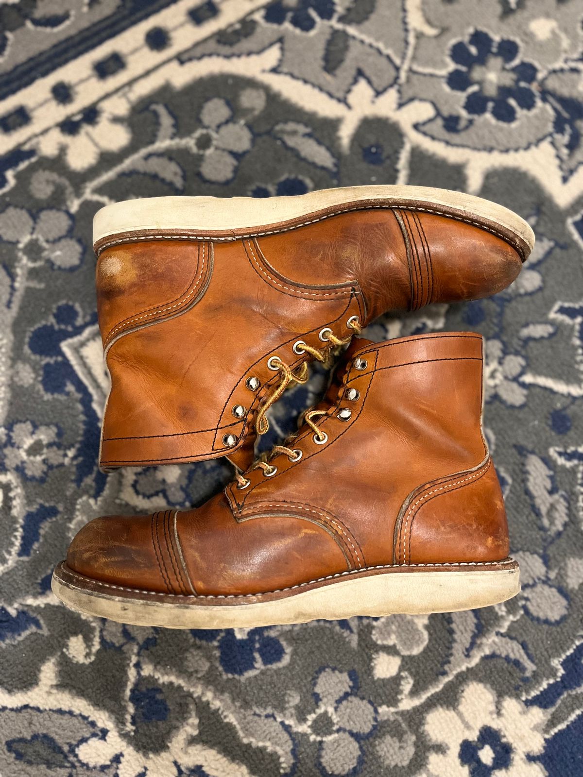 Photo by ethanisalive on March 6, 2023 of the Red Wing Iron Ranger in S.B. Foot Oro Legacy.