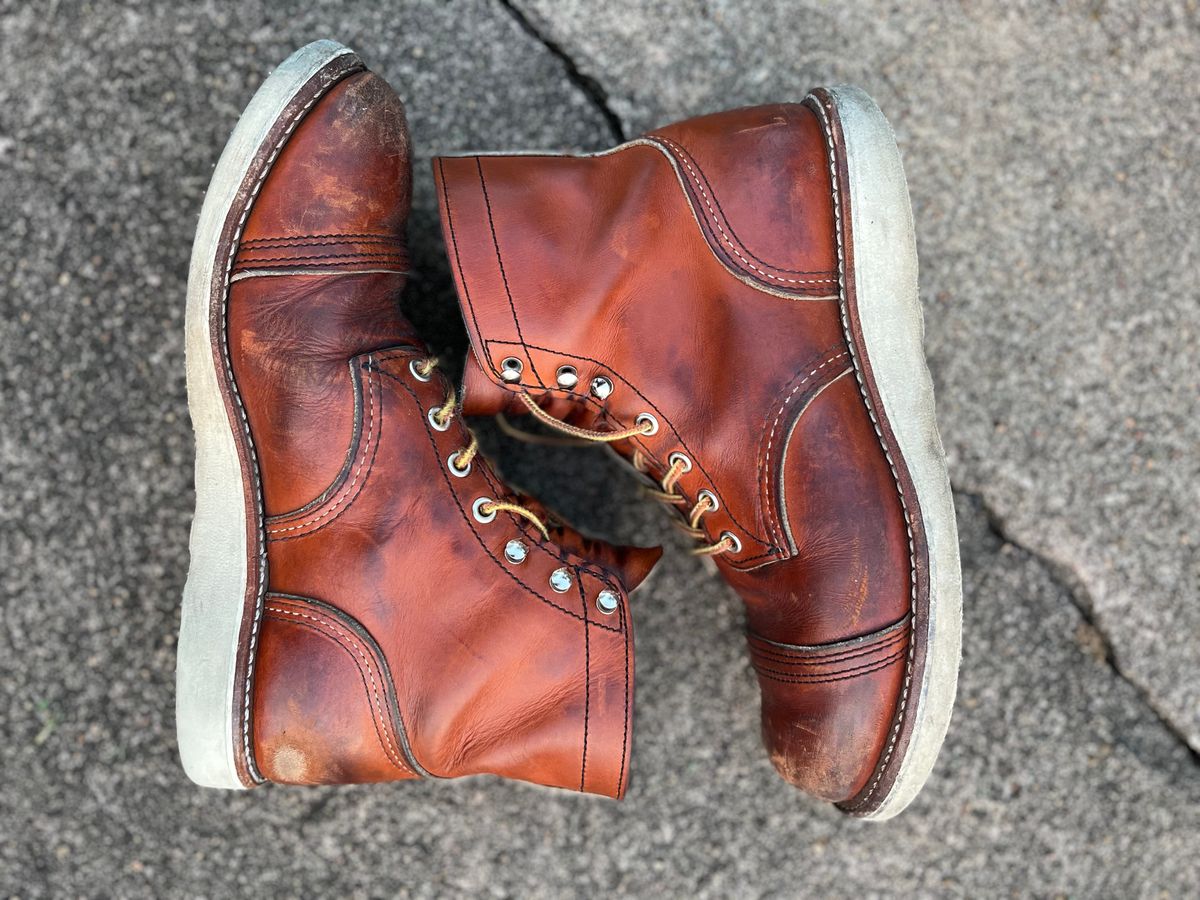 Photo by ethanisalive on April 5, 2023 of the Red Wing Iron Ranger in S.B. Foot Oro Legacy.
