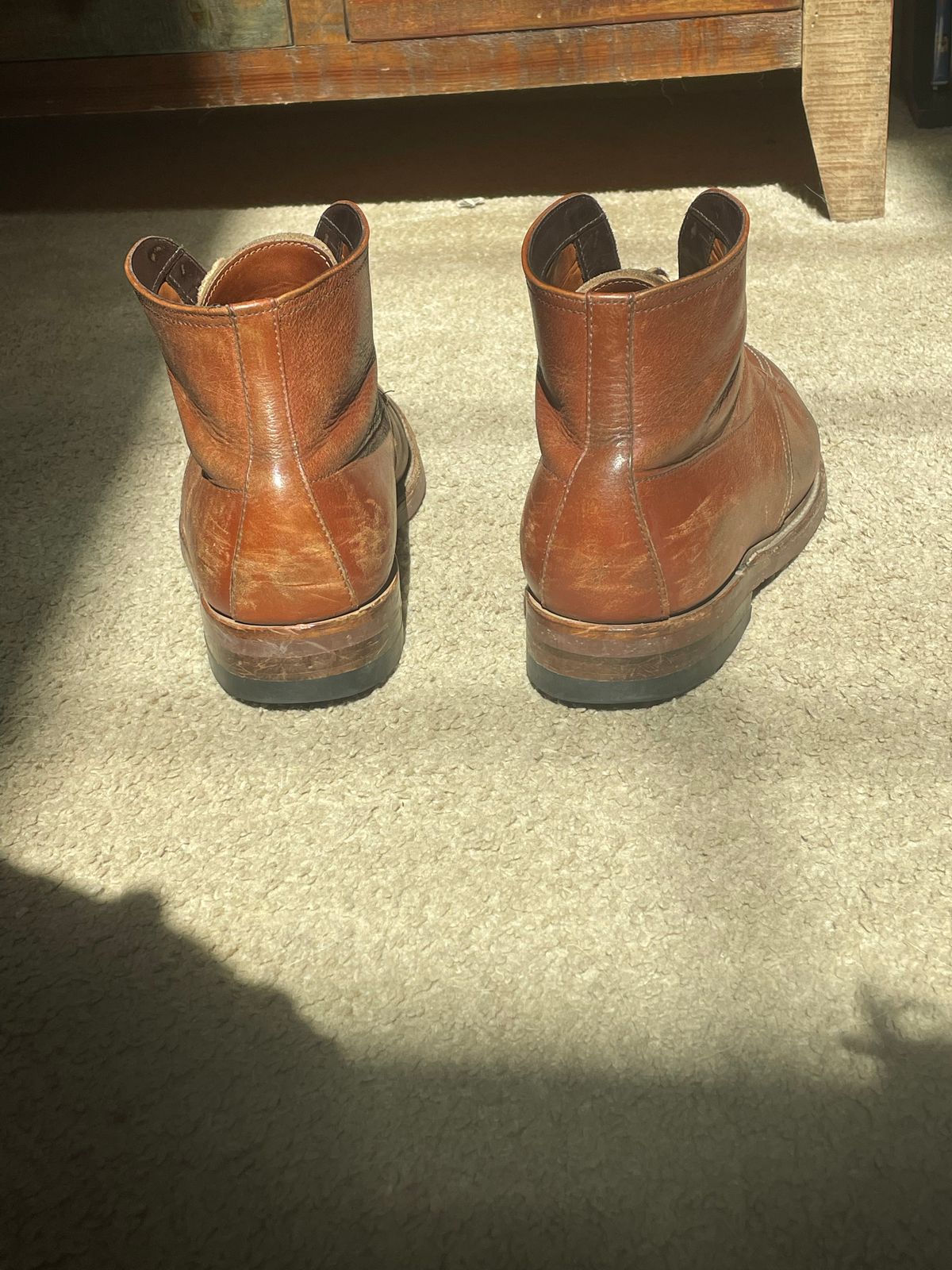 Photo by QuietRyter on October 7, 2022 of the Alden Indy Boot in Unknown Leather.
