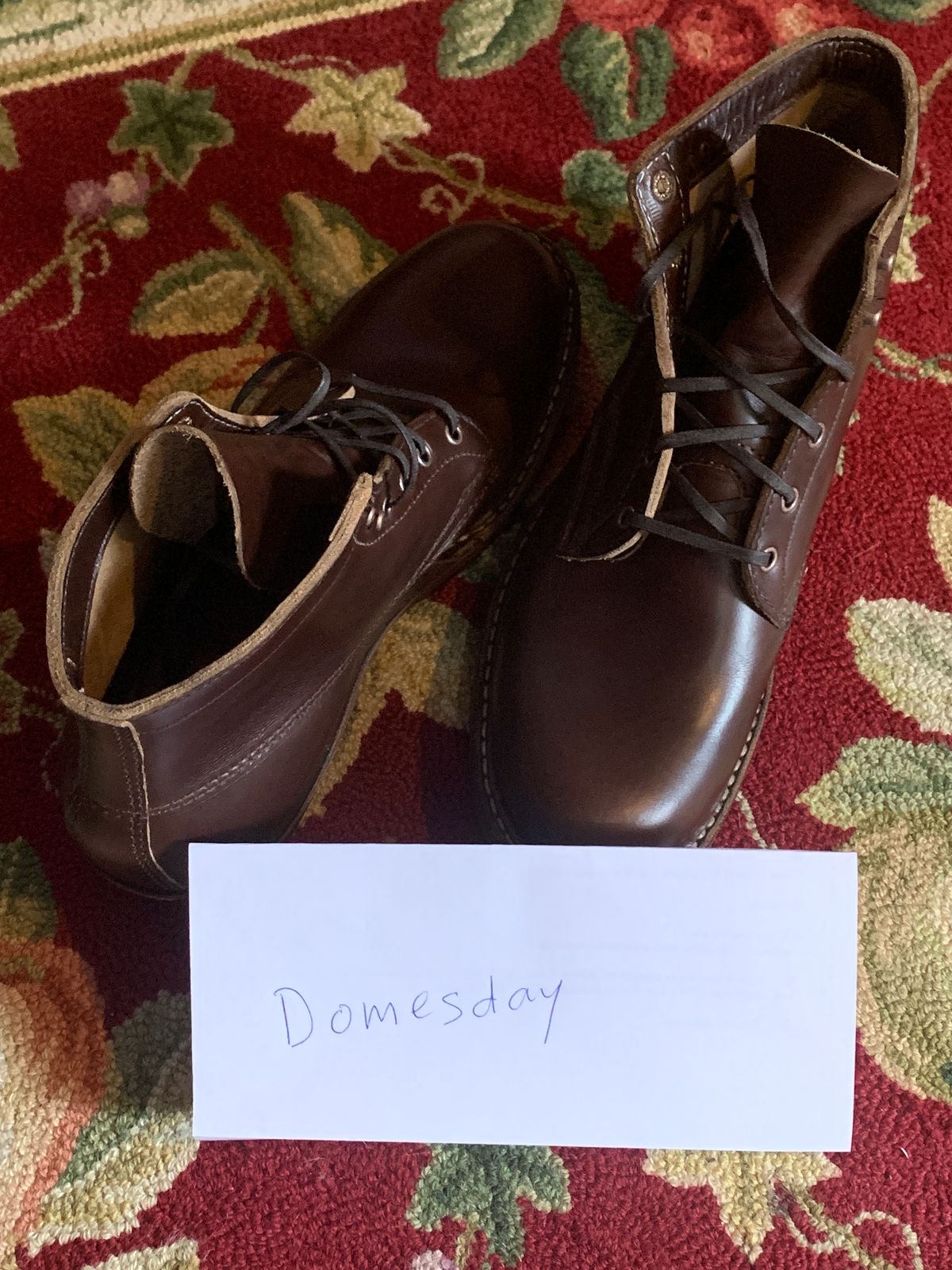 Photo by baltbootguy on October 1, 2024 of the White's Semi-Dress in Horween Brown CXL.