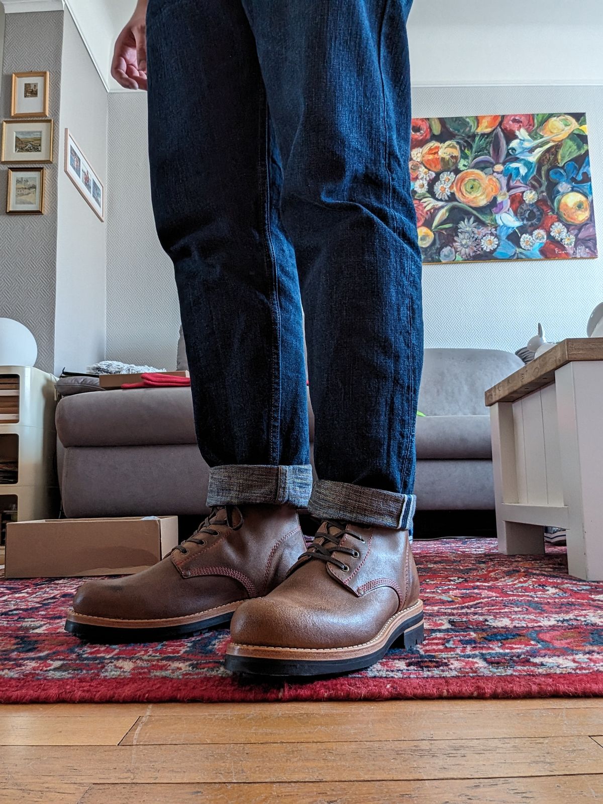 Photo by Rieslingspaschteit on March 8, 2024 of the Urban Shepherd Scout in Waxed Portugese Calfskin.