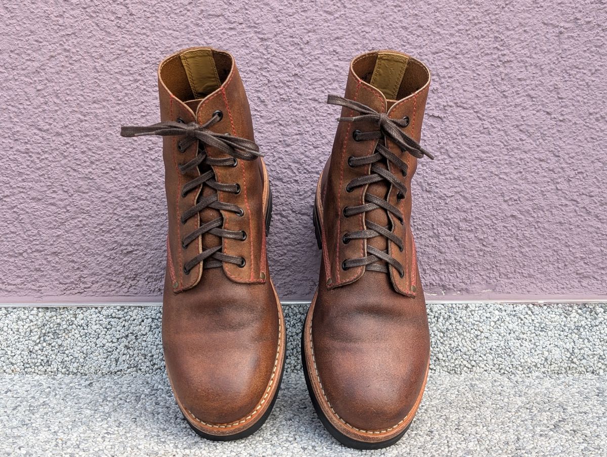 Photo by Rieslingspaschteit on June 17, 2026 of the Urban Shepherd Scout in Waxed Portugese Calfskin.