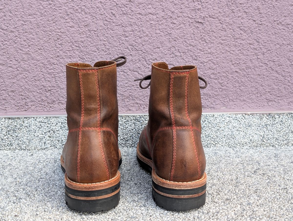Photo by Rieslingspaschteit on June 17, 2026 of the Urban Shepherd Scout in Waxed Portugese Calfskin.