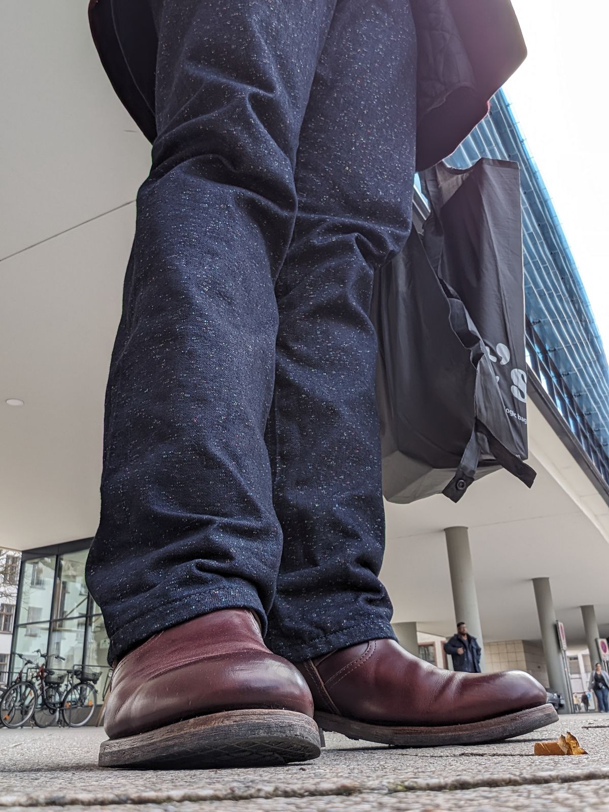 Photo by Rieslingspaschteit on March 2, 2024 of the Sendra Engineer Boot 18345 in Horween Color 8 Chromexcel.