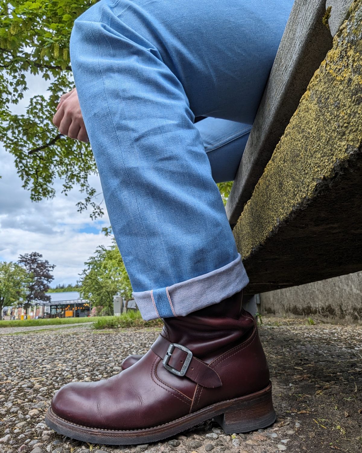 Photo by Rieslingspaschteit on May 8, 2024 of the Sendra Engineer Boot 18345 in Horween Color 8 Chromexcel.