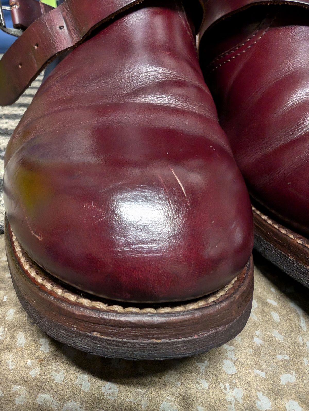 Photo by Rieslingspaschteit on September 27, 2024 of the Sendra Engineer Boot 18345 in Horween Color 8 Chromexcel.