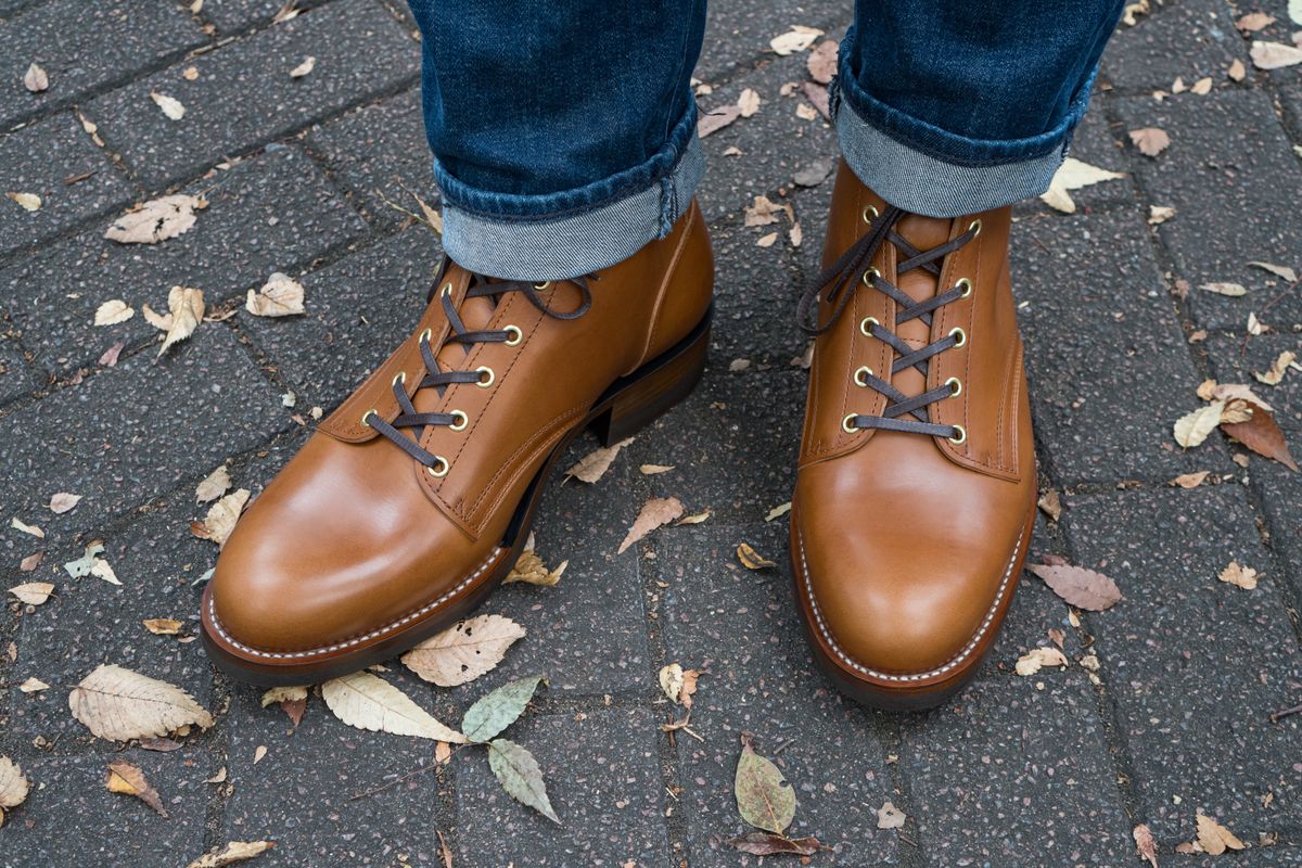Photo by shoegazing on November 5, 2023 of the Jack & White Brothers Letterman ZERO in Badalassi Carlo Cognac Minerva.