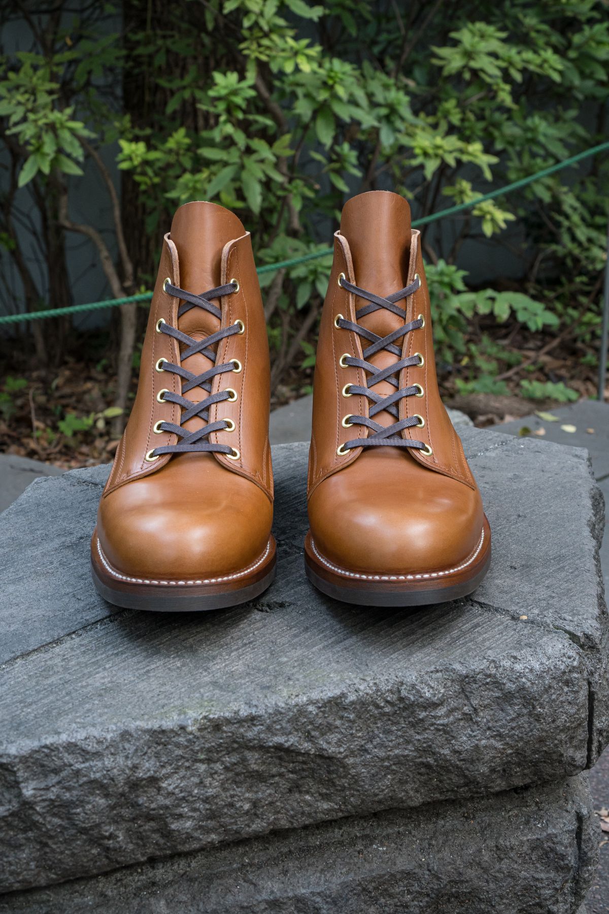 Photo by shoegazing on November 5, 2023 of the Jack & White Brothers Letterman ZERO in Badalassi Carlo Cognac Minerva.
