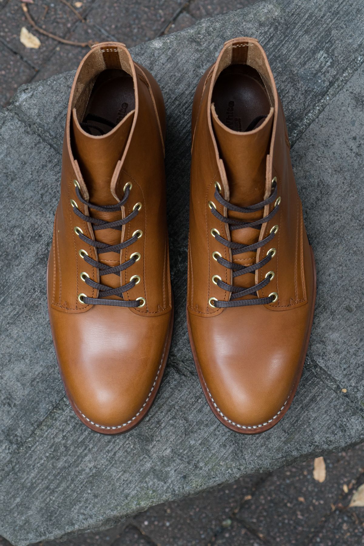 Photo by shoegazing on November 5, 2023 of the Jack & White Brothers Letterman ZERO in Badalassi Carlo Cognac Minerva.