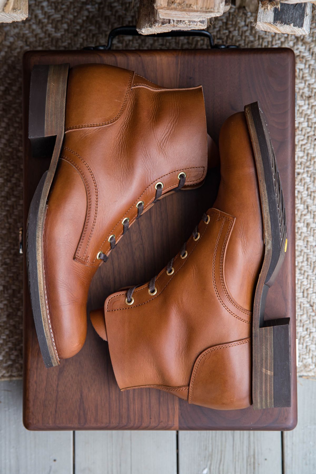 Photo by shoegazing on December 4, 2023 of the Jack & White Brothers Letterman ZERO in Badalassi Carlo Cognac Minerva.