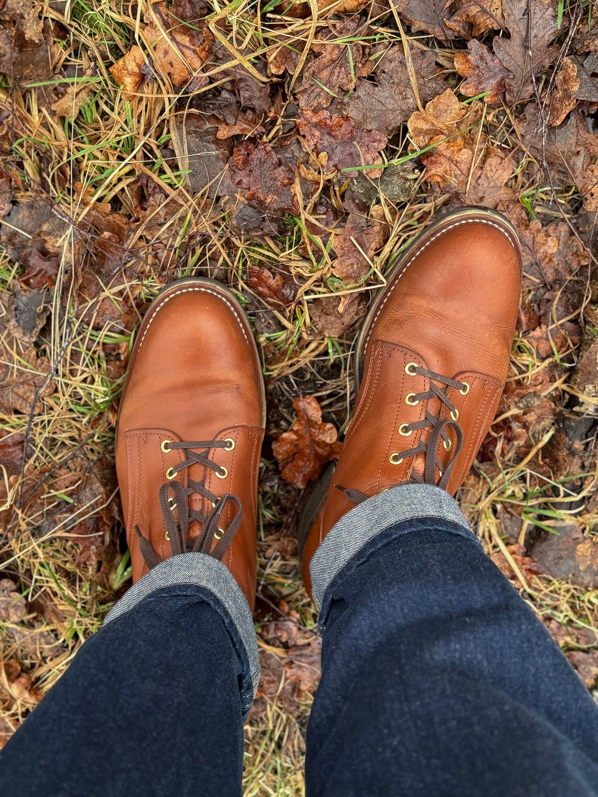 Photo by shoegazing on March 4, 2024 of the Jack & White Brothers Letterman ZERO in Badalassi Carlo Cognac Minerva.