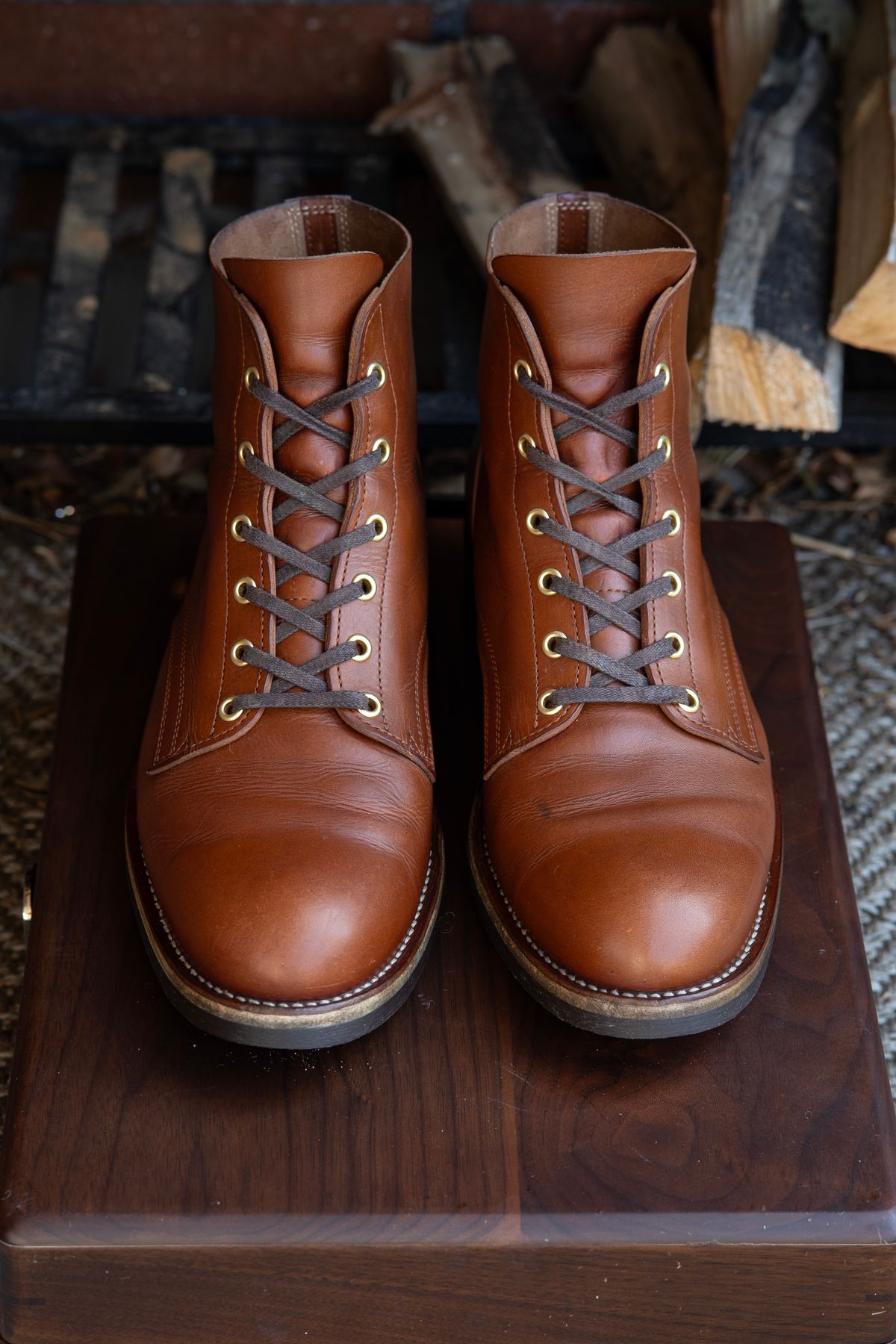 Photo by shoegazing on March 4, 2024 of the Jack & White Brothers Letterman ZERO in Badalassi Carlo Cognac Minerva.