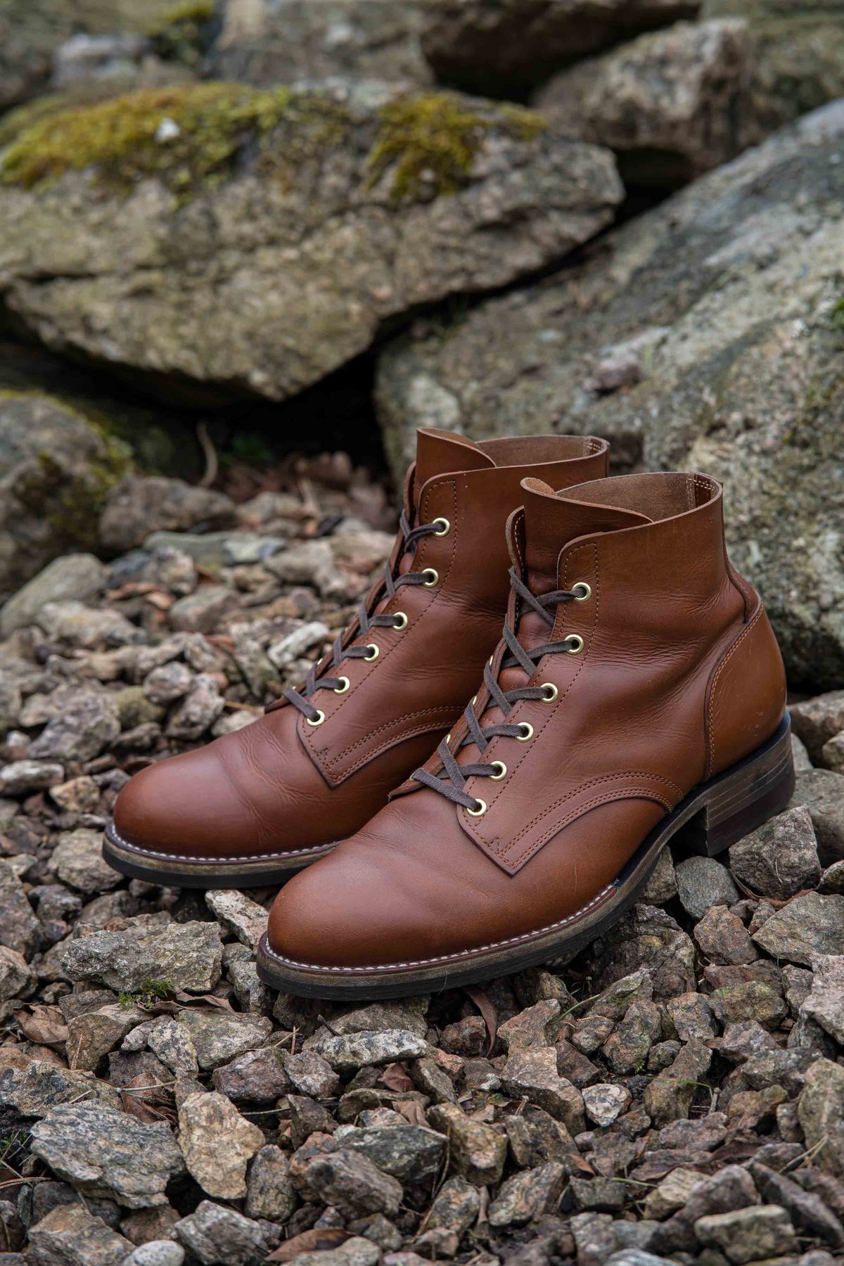 Photo by shoegazing on April 5, 2024 of the Jack & White Brothers Letterman ZERO in Badalassi Carlo Cognac Minerva.