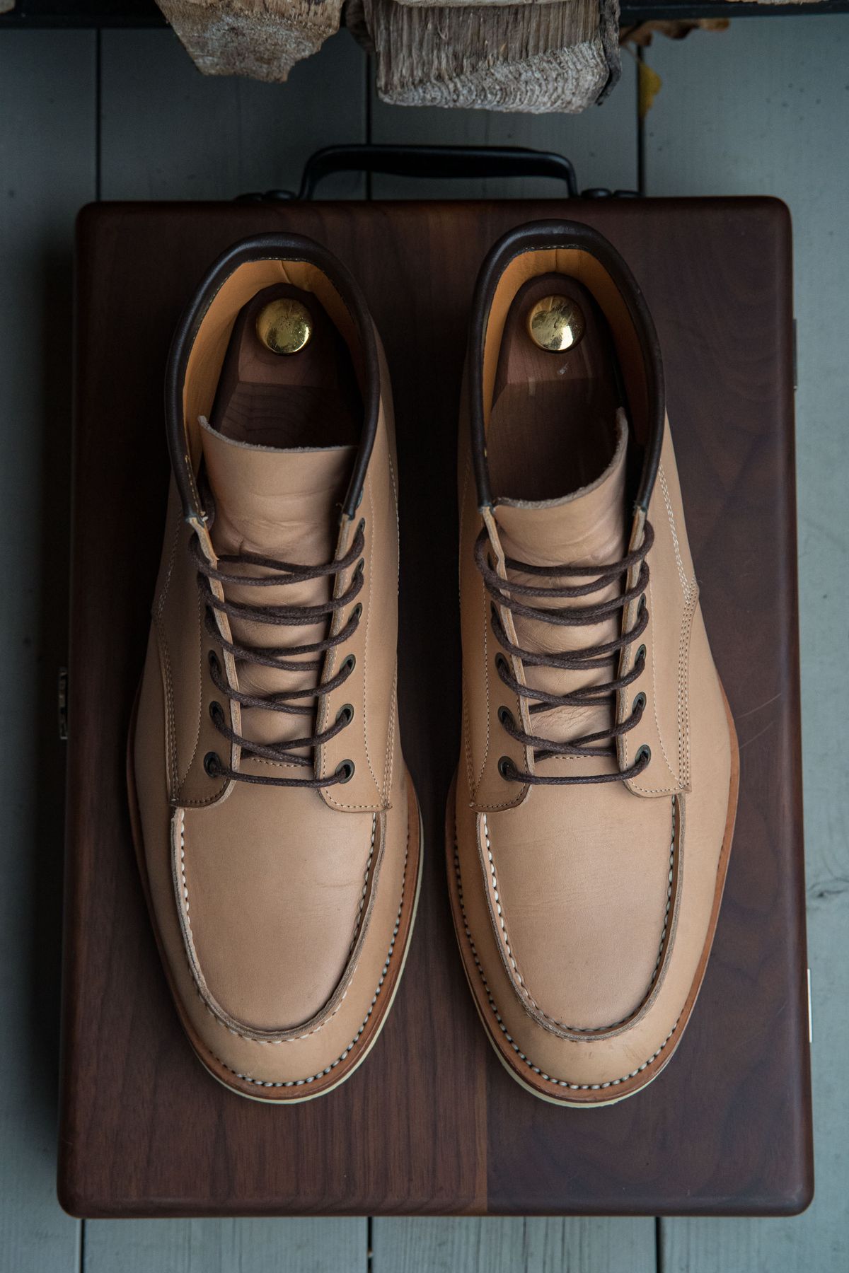 Photo by shoegazing on November 4, 2022 of the Midas Unlisted Model in Indonesian Natural Veg Tan.