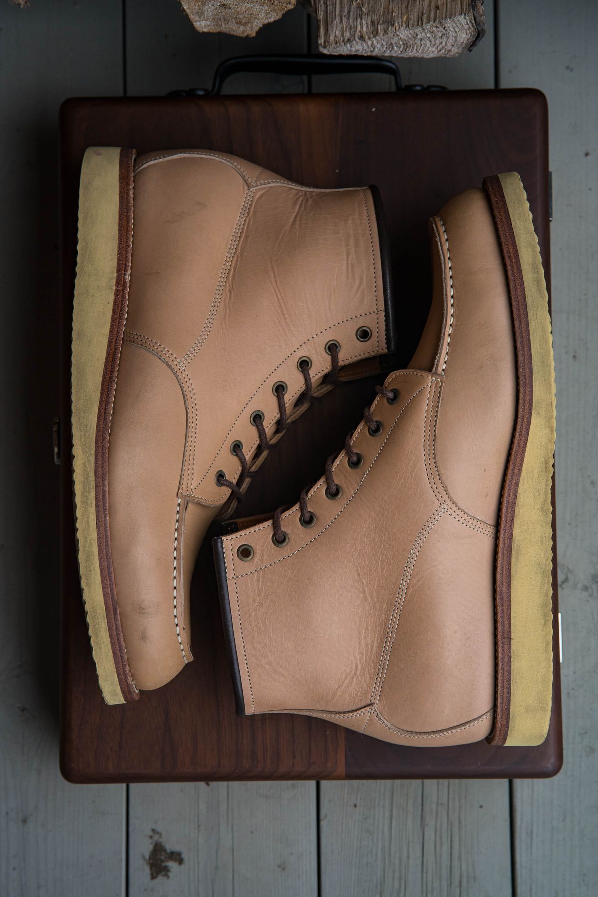Photo by shoegazing on December 4, 2022 of the Midas Unlisted Model in Indonesian Natural Veg Tan.