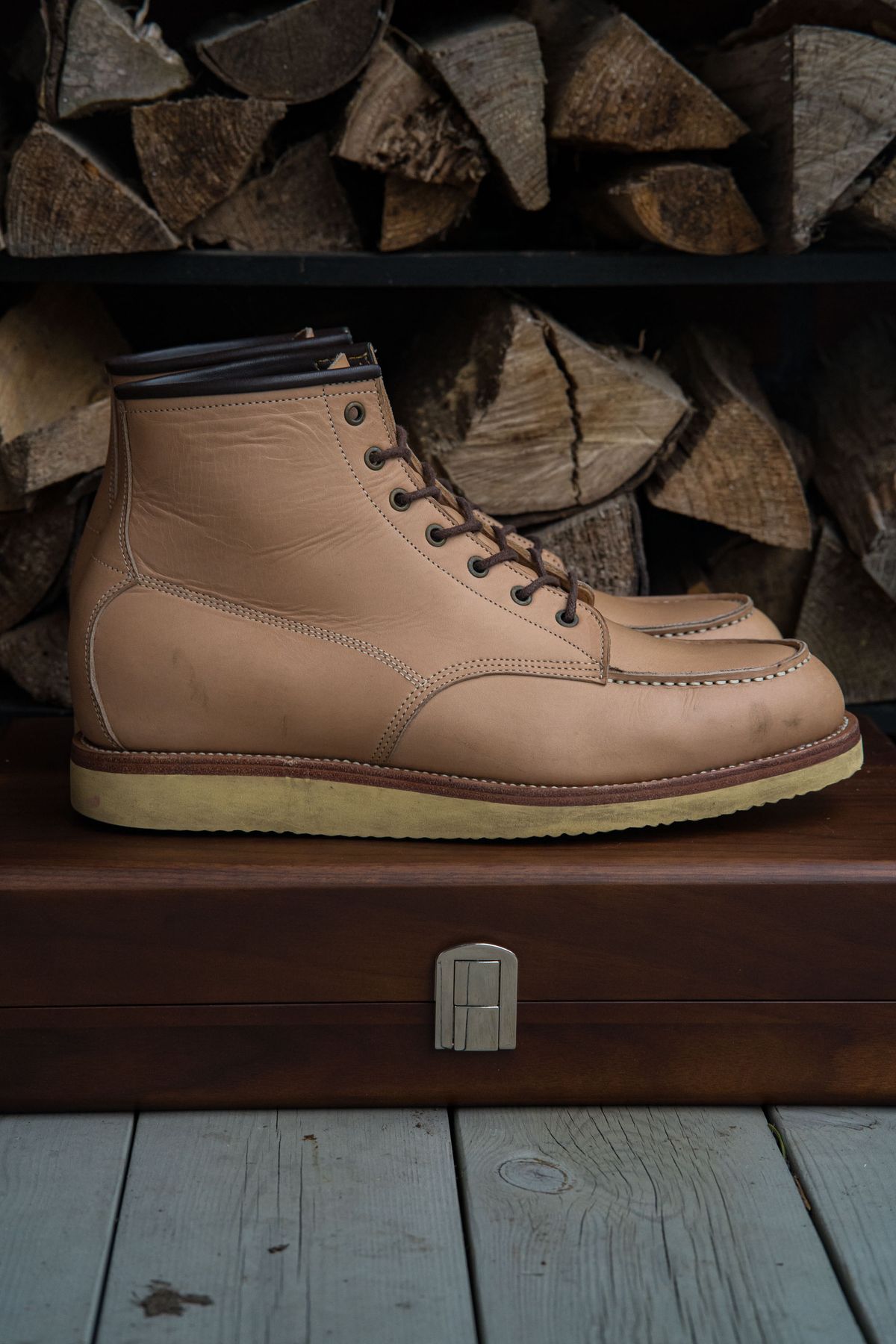 Photo by shoegazing on December 4, 2022 of the Midas Unlisted Model in Indonesian Natural Veg Tan.
