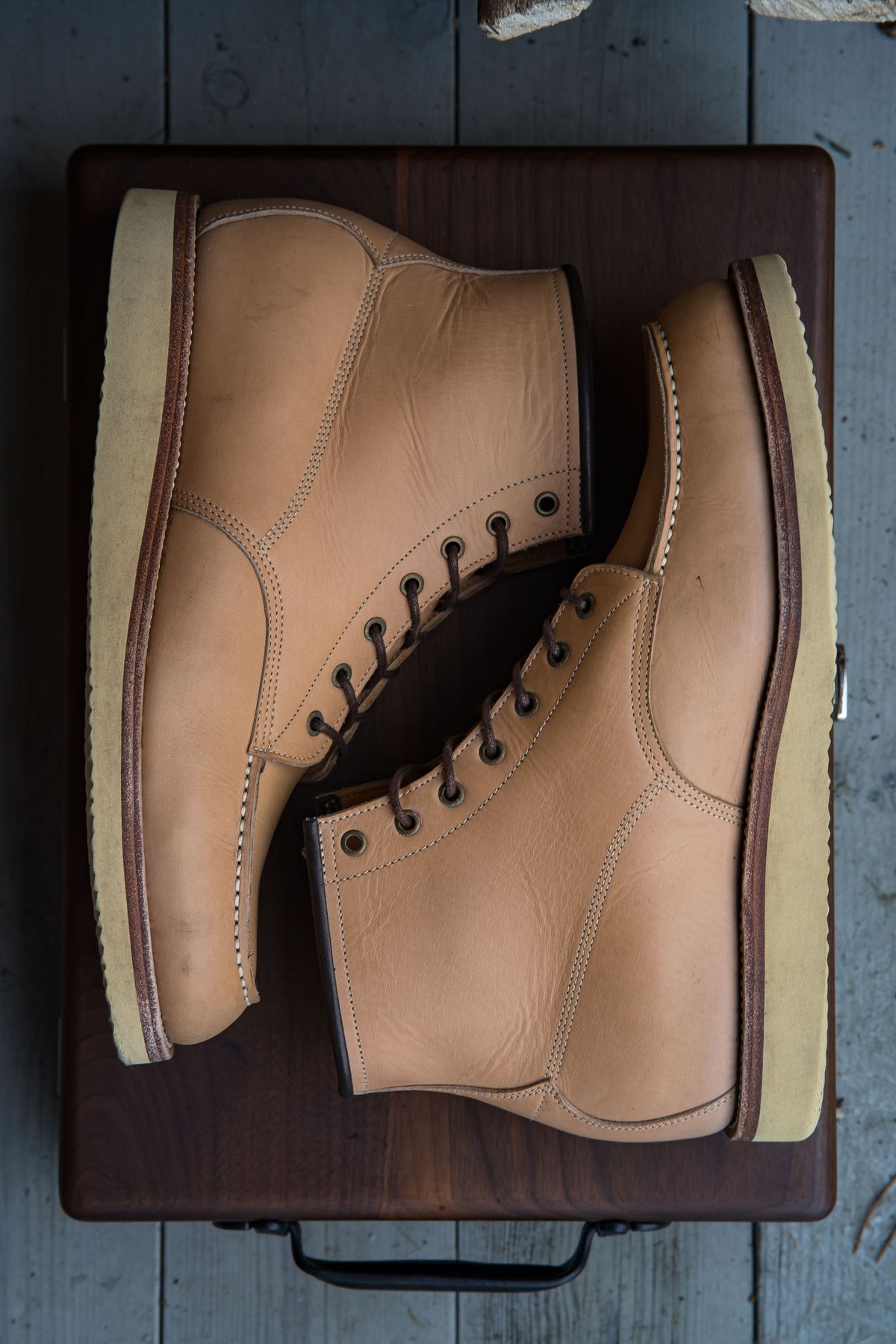 Photo by shoegazing on January 4, 2023 of the Midas Unlisted Model in Indonesian Natural Veg Tan.