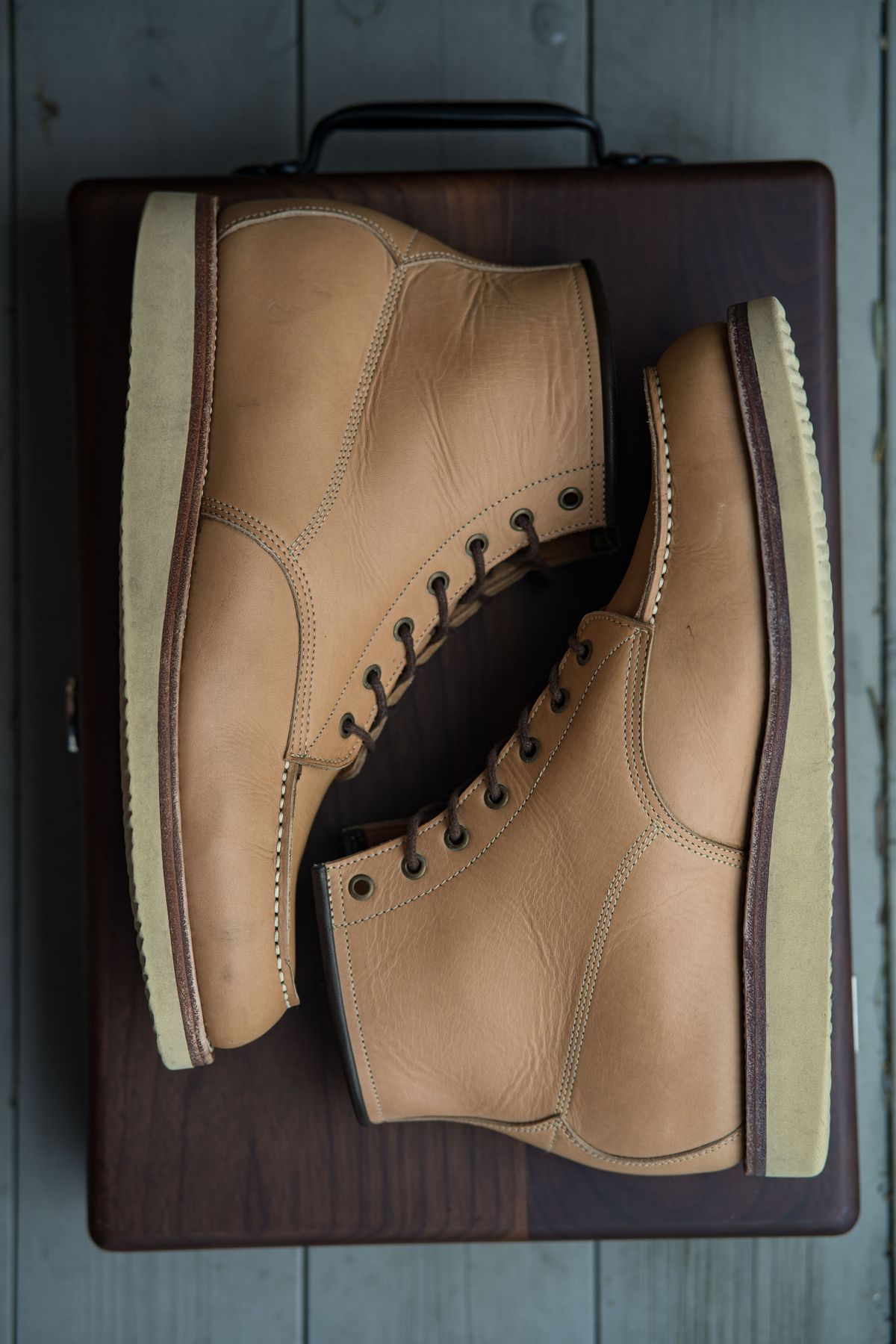 Photo by shoegazing on February 5, 2023 of the Midas Unlisted Model in Indonesian Natural Veg Tan.