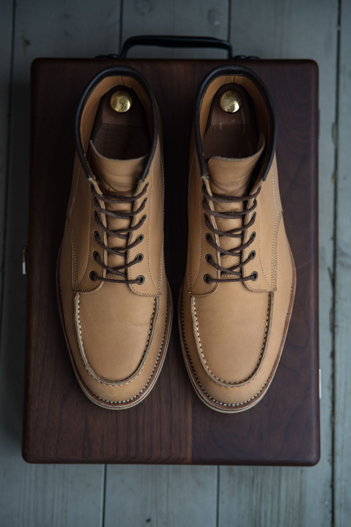 Photo by shoegazing on February 5, 2023 of the Midas Unlisted Model in Indonesian Natural Veg Tan.