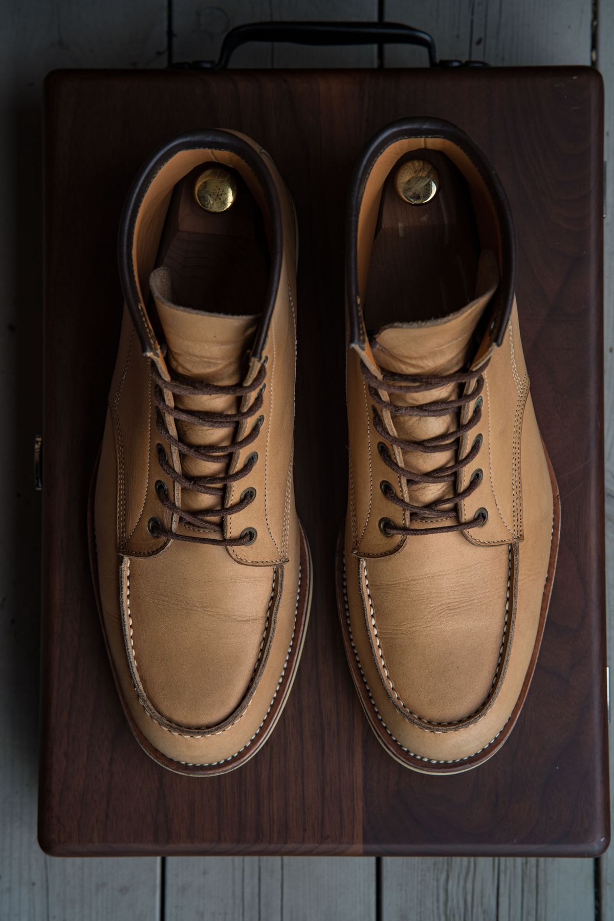Photo by shoegazing on April 4, 2023 of the Midas Unlisted Model in Indonesian Natural Veg Tan.
