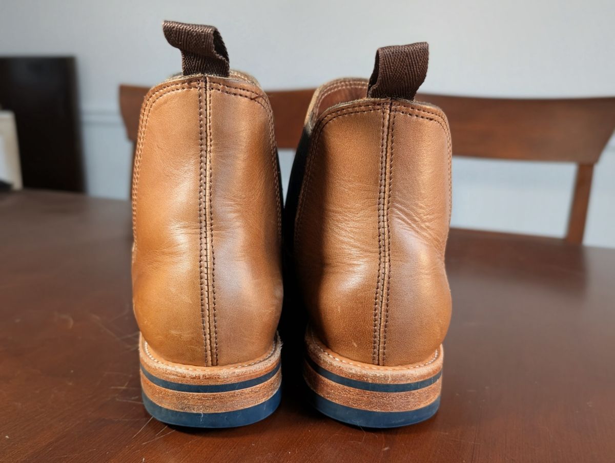 Photo by mrallen on November 3, 2025 of the Oak Street Bootmakers Chelsea in Horween Natural Chromexcel.