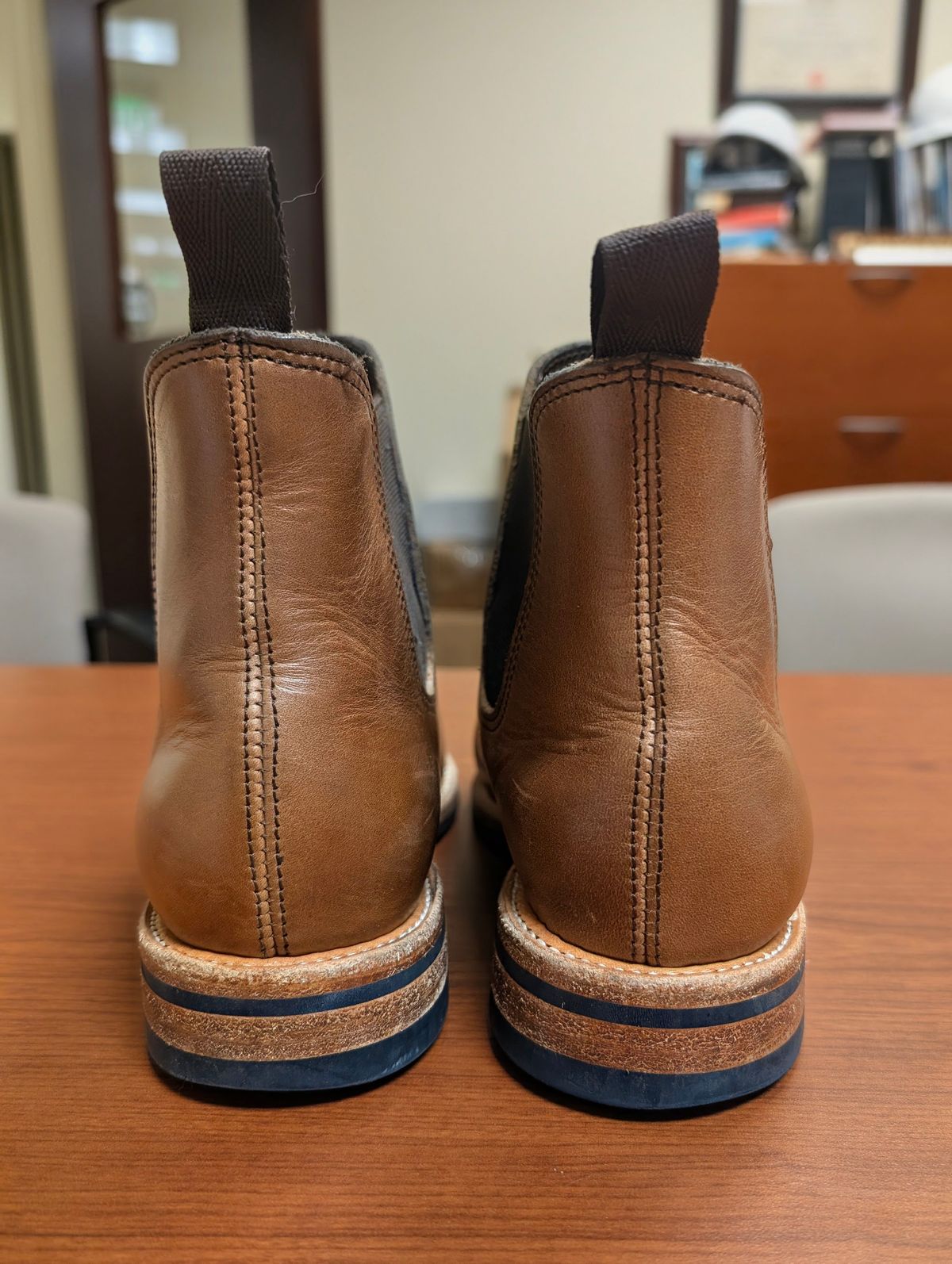 Photo by mrallen on December 5, 2025 of the Oak Street Bootmakers Chelsea in Horween Natural Chromexcel.