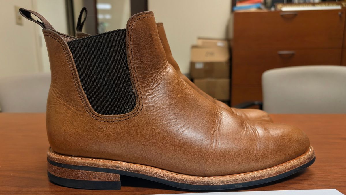 Photo by mrallen on December 5, 2025 of the Oak Street Bootmakers Chelsea in Horween Natural Chromexcel.