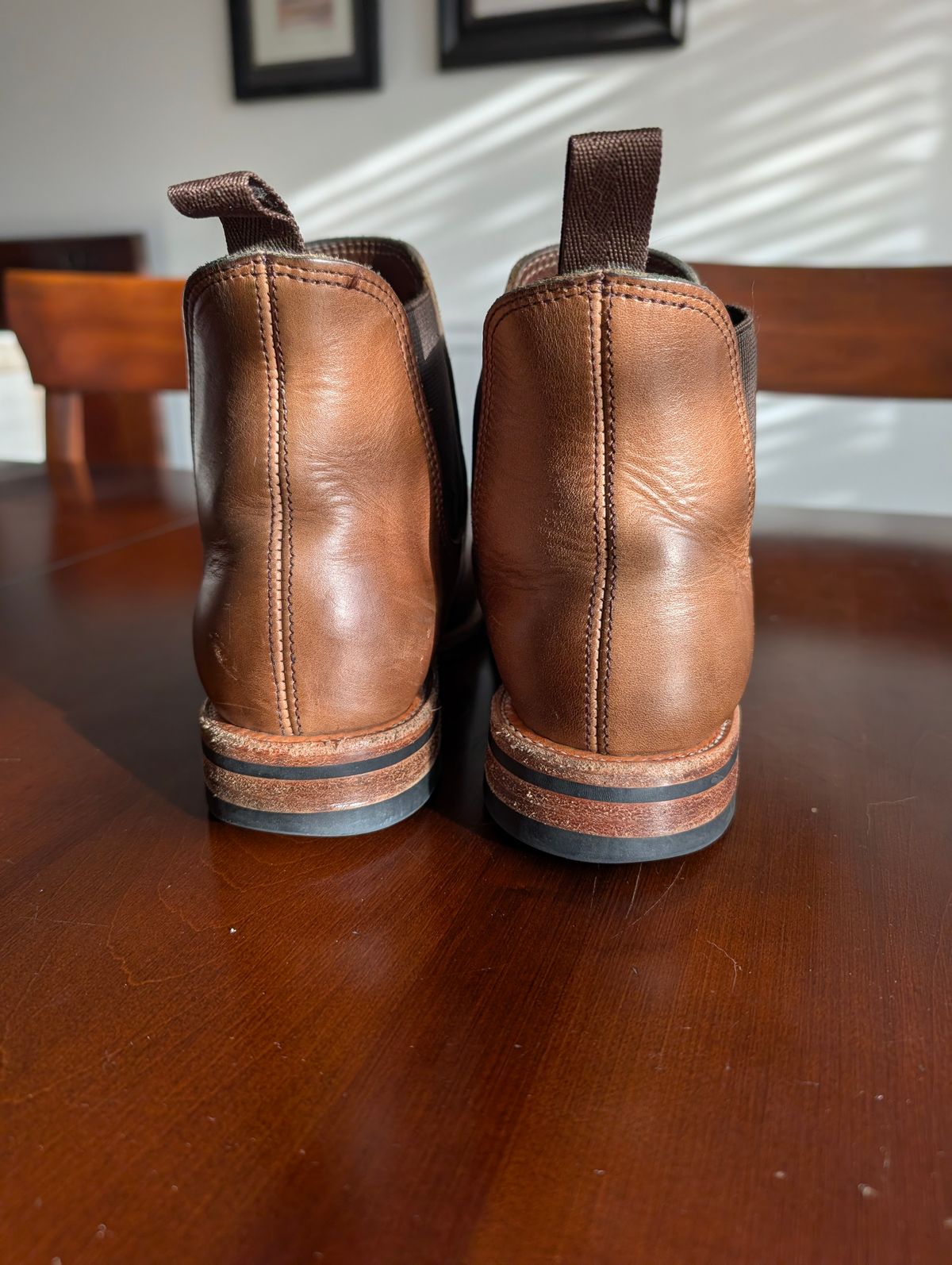 Photo by mrallen on January 2, 2026 of the Oak Street Bootmakers Chelsea in Horween Natural Chromexcel.
