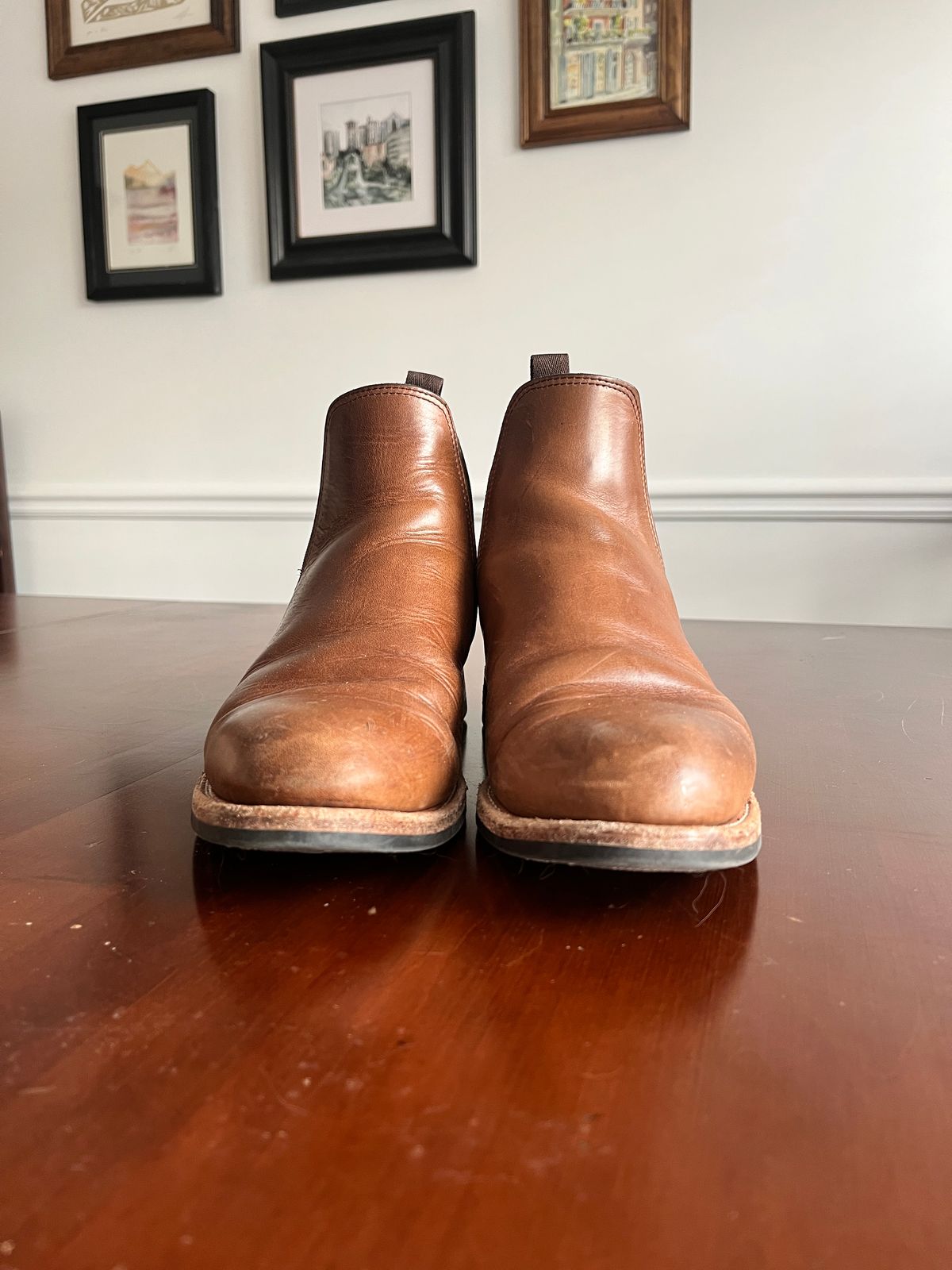 Photo by mrallen on February 3, 2026 of the Oak Street Bootmakers Chelsea in Horween Natural Chromexcel.