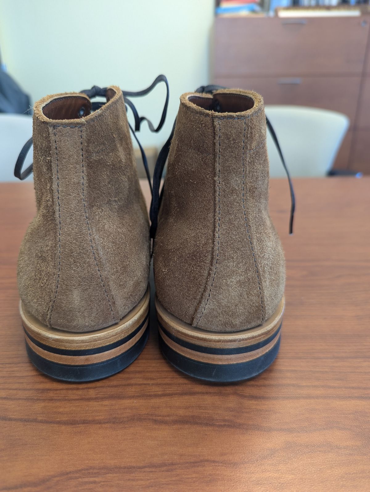 Photo by mrallen on October 2, 2024 of the White's Main Street in Tan Suede.