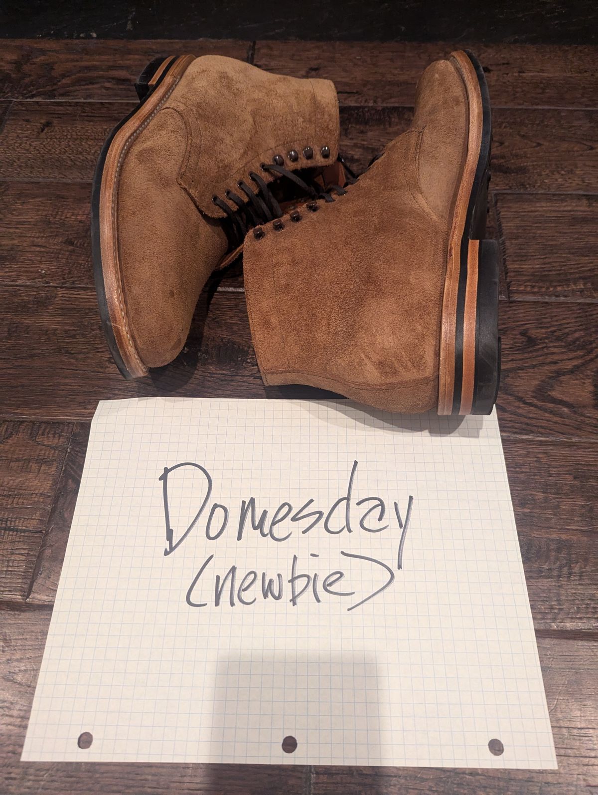 Photo by mrallen on October 3, 2024 of the White's Main Street in Tan Suede.