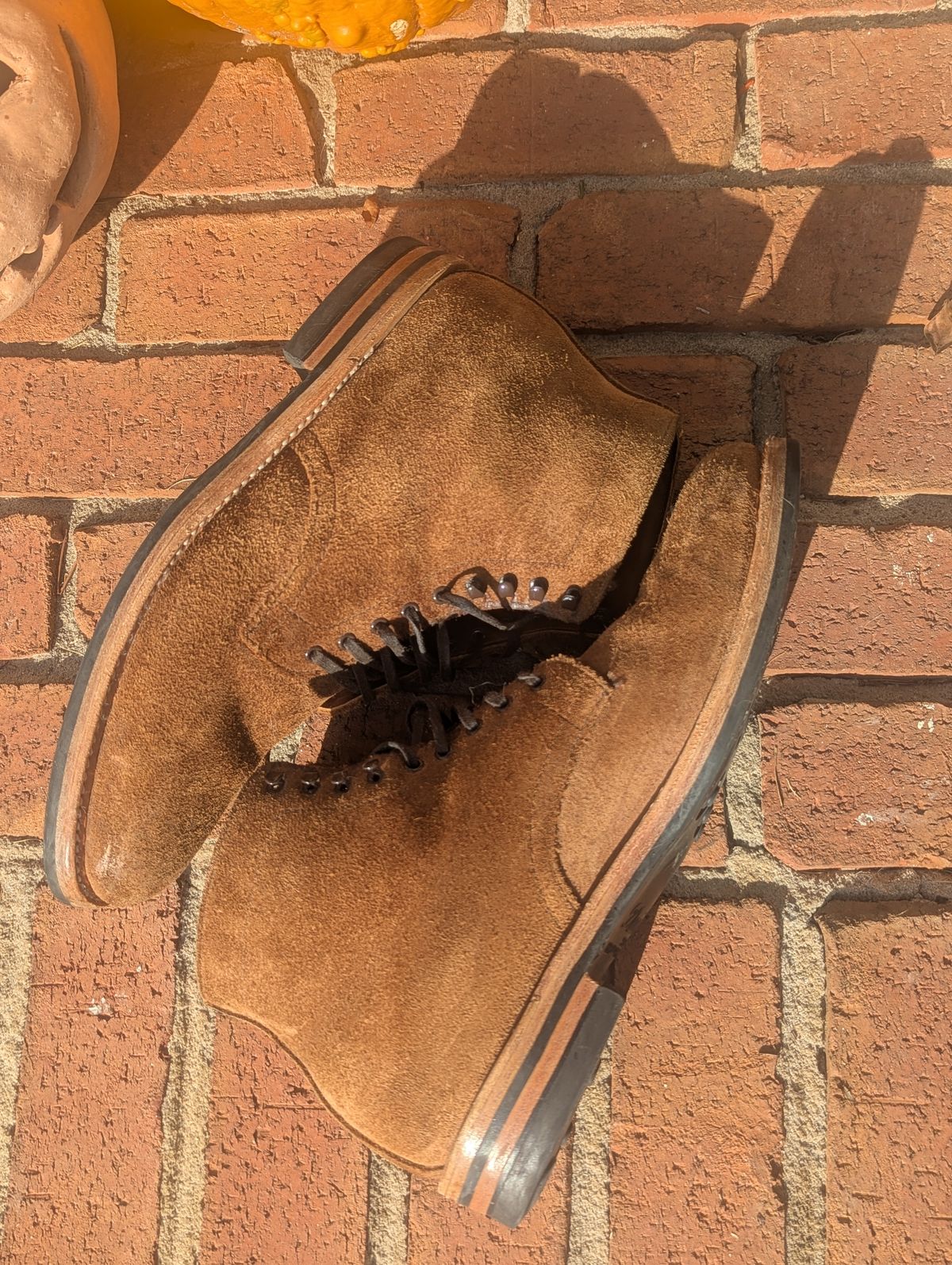 Photo by mrallen on November 3, 2024 of the White's Main Street in Tan Suede.