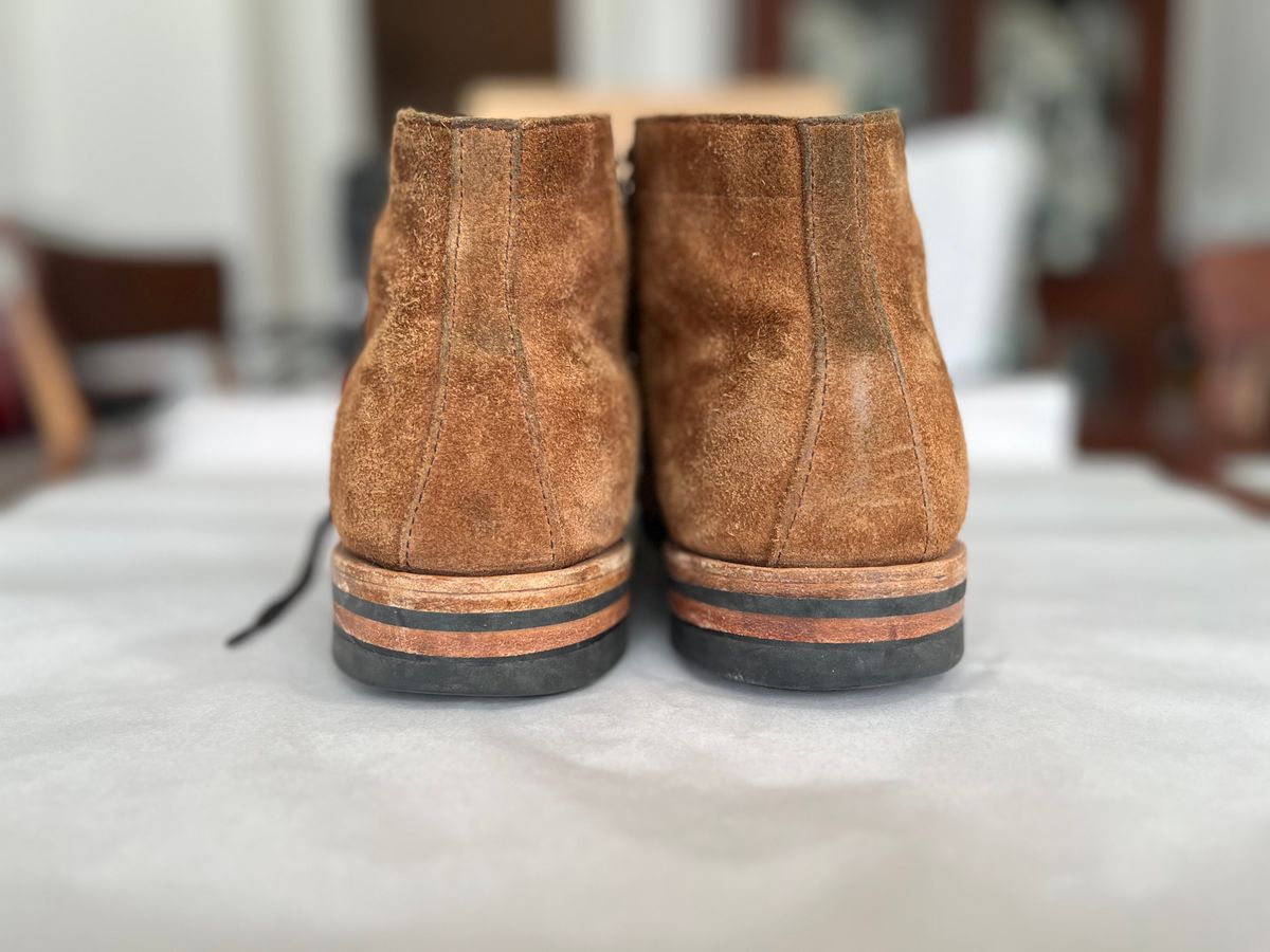 Photo by mrallen on December 1, 2024 of the White's Main Street in Tan Suede.