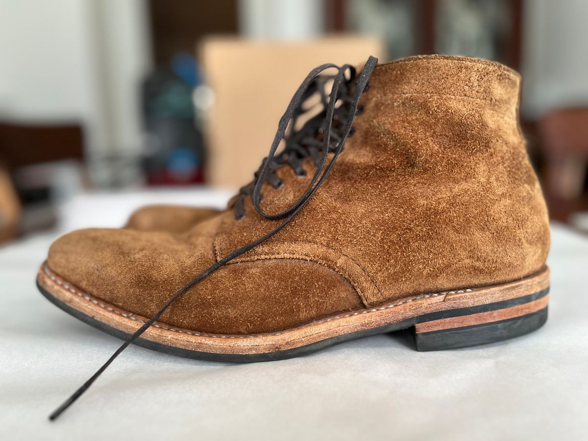 Photo by mrallen on December 1, 2024 of the White's Main Street in Tan Suede.