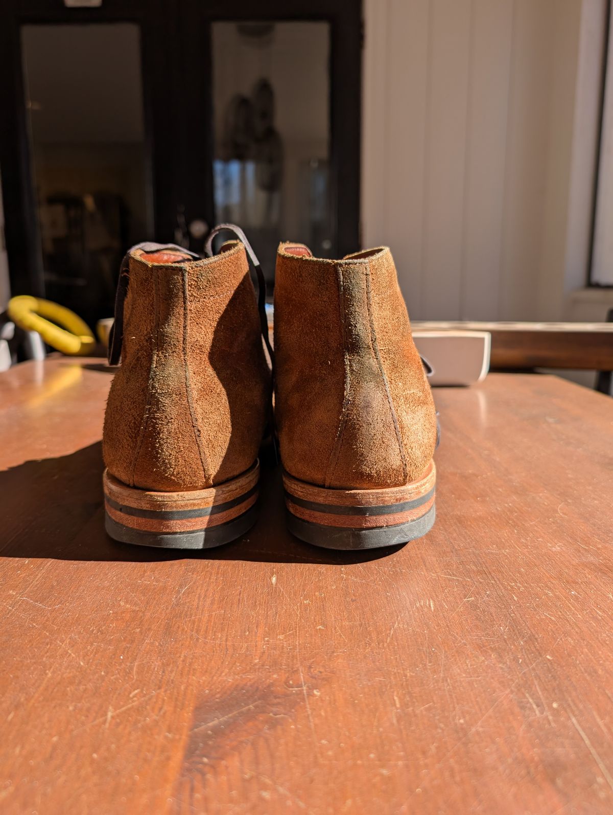 Photo by mrallen on February 1, 2025 of the White's Main Street in Tan Suede.