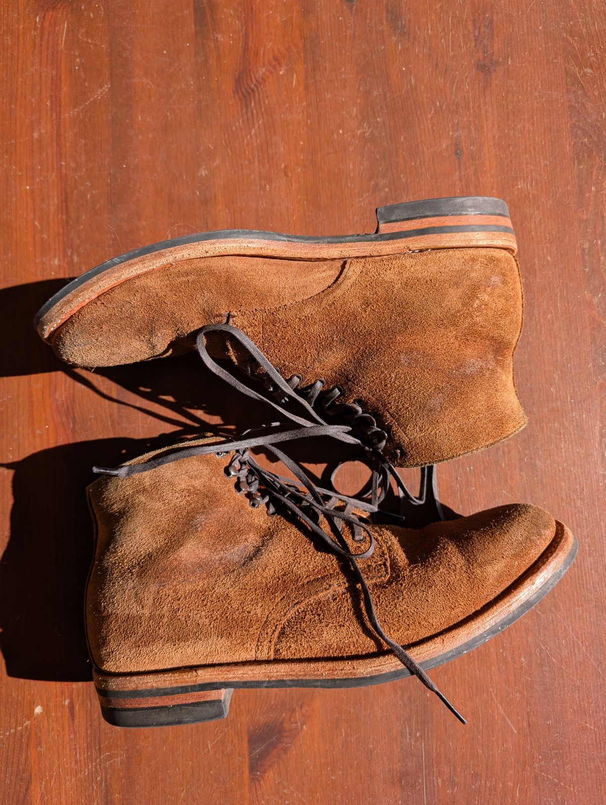 Photo by mrallen on February 1, 2025 of the White's Main Street in Tan Suede.