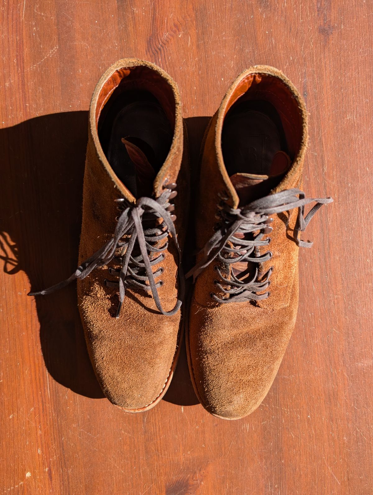 Photo by mrallen on February 1, 2025 of the White's Main Street in Tan Suede.